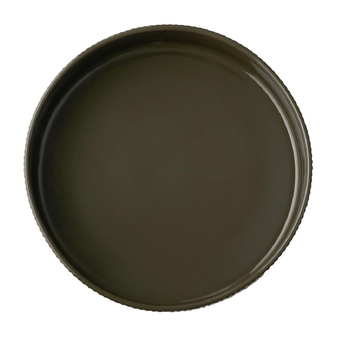 APS THE GRID Porcelain Walled Plates Brown 230mm (3 Pack)