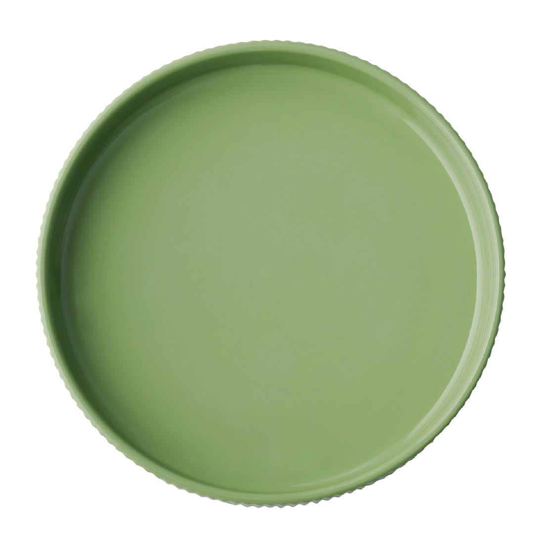 APS THE GRID Porcelain Walled Plates Sage 200mm (3 Pack)