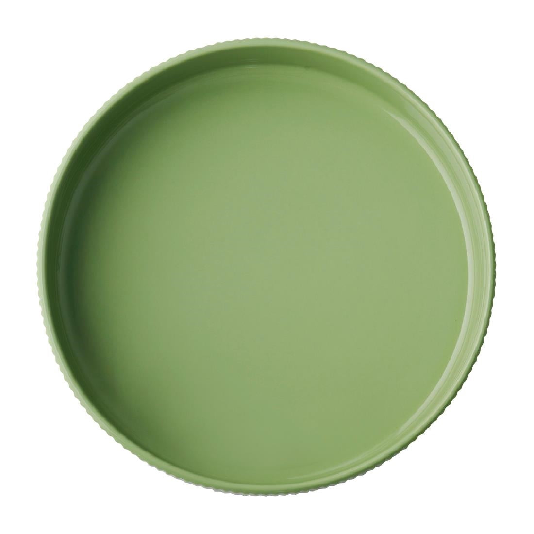 APS THE GRID Porcelain Walled Plates Sage 230mm (3 Pack)