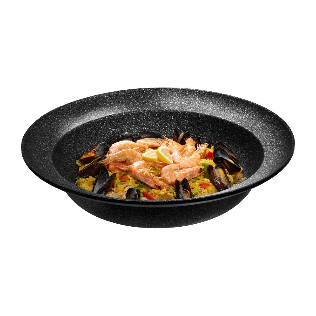 APS FROSTFIRE Black & Silver Non-Stick Coated Bowl 450mm