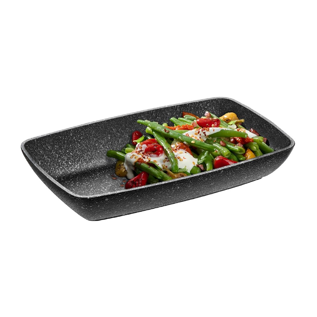 APS FROSTFIRE Black & Silver Non-Stick Bowl GN 1/4 265x162mm