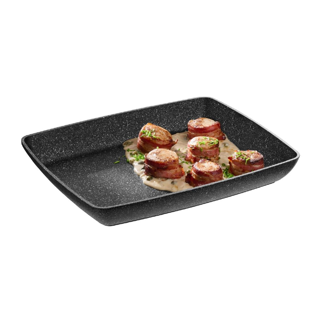 APS FROSTFIRE Black & Silver Non-Stick Bowl GN 1/2 325x265mm