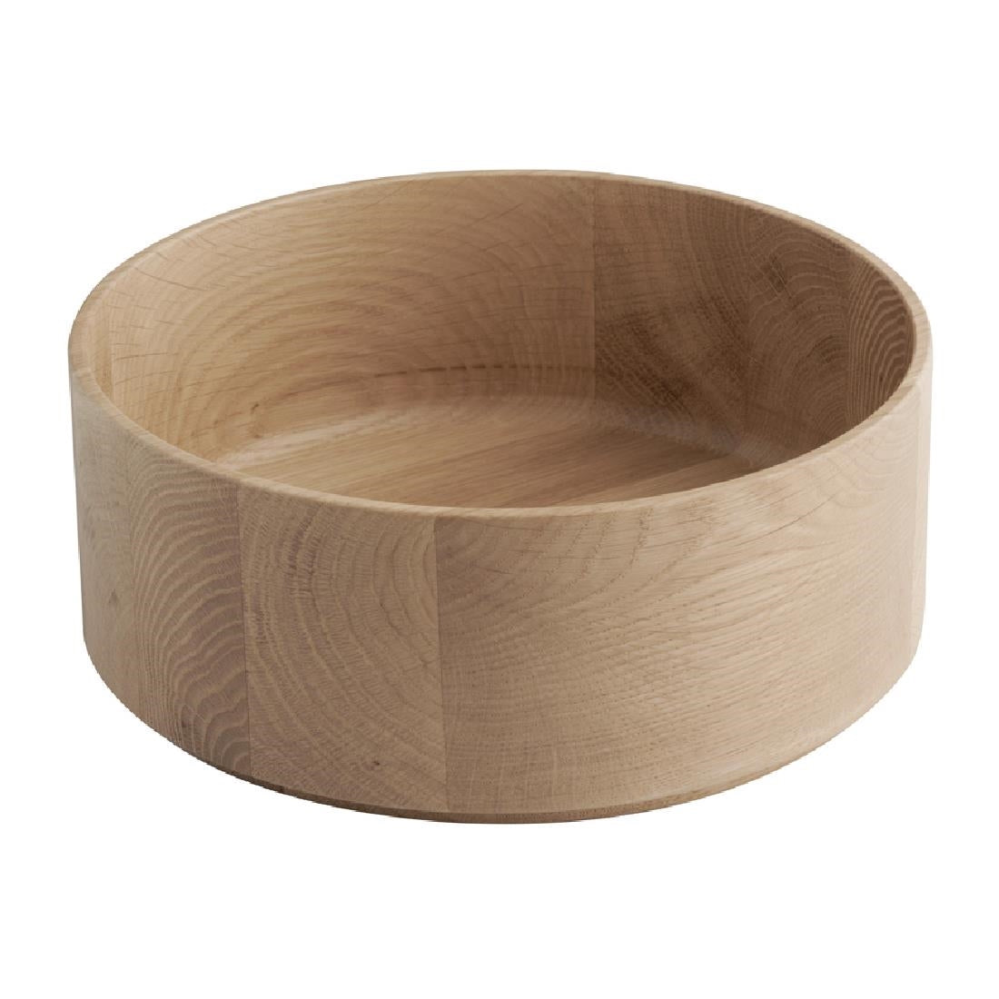 APS THE GRID Lacquered Oak Wood Bowl 200mm