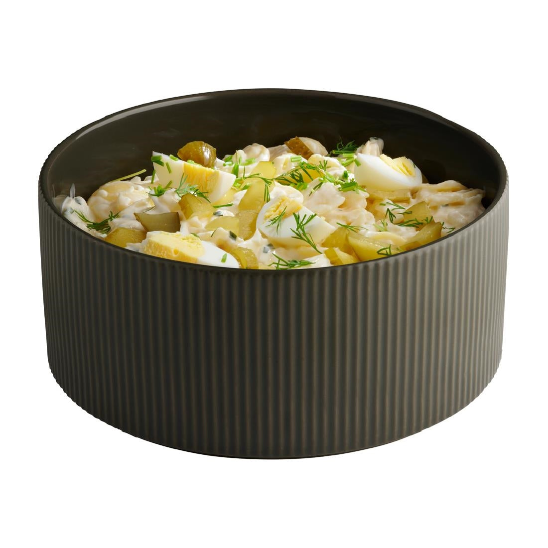 APS THE GRID Porcelain Bowl Brown 2.5Ltr