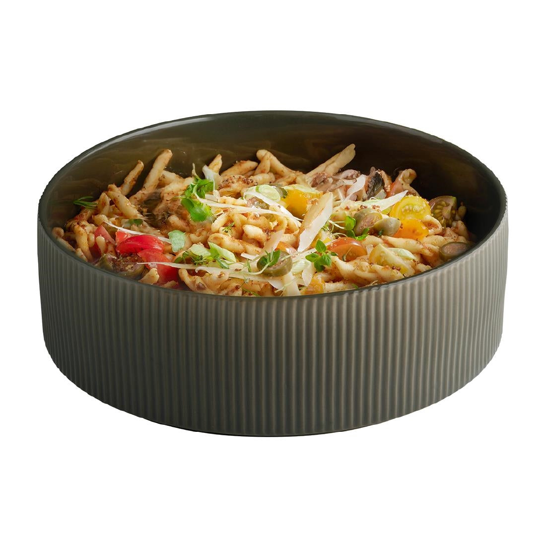APS THE GRID Porcelain Bowl Brown 2.5Ltr