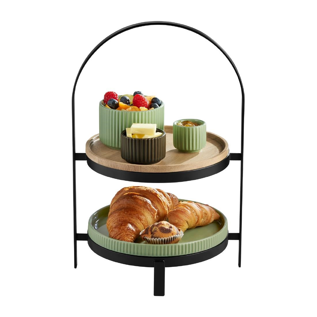 APS THE GRID Metal Serving Rack Black 235x205mm