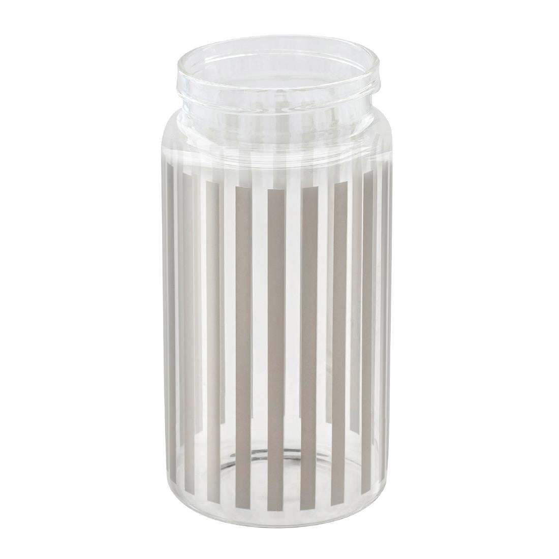 APS DISPENSA Glass Dosing Dispenser Transparent & Grey 1Ltr