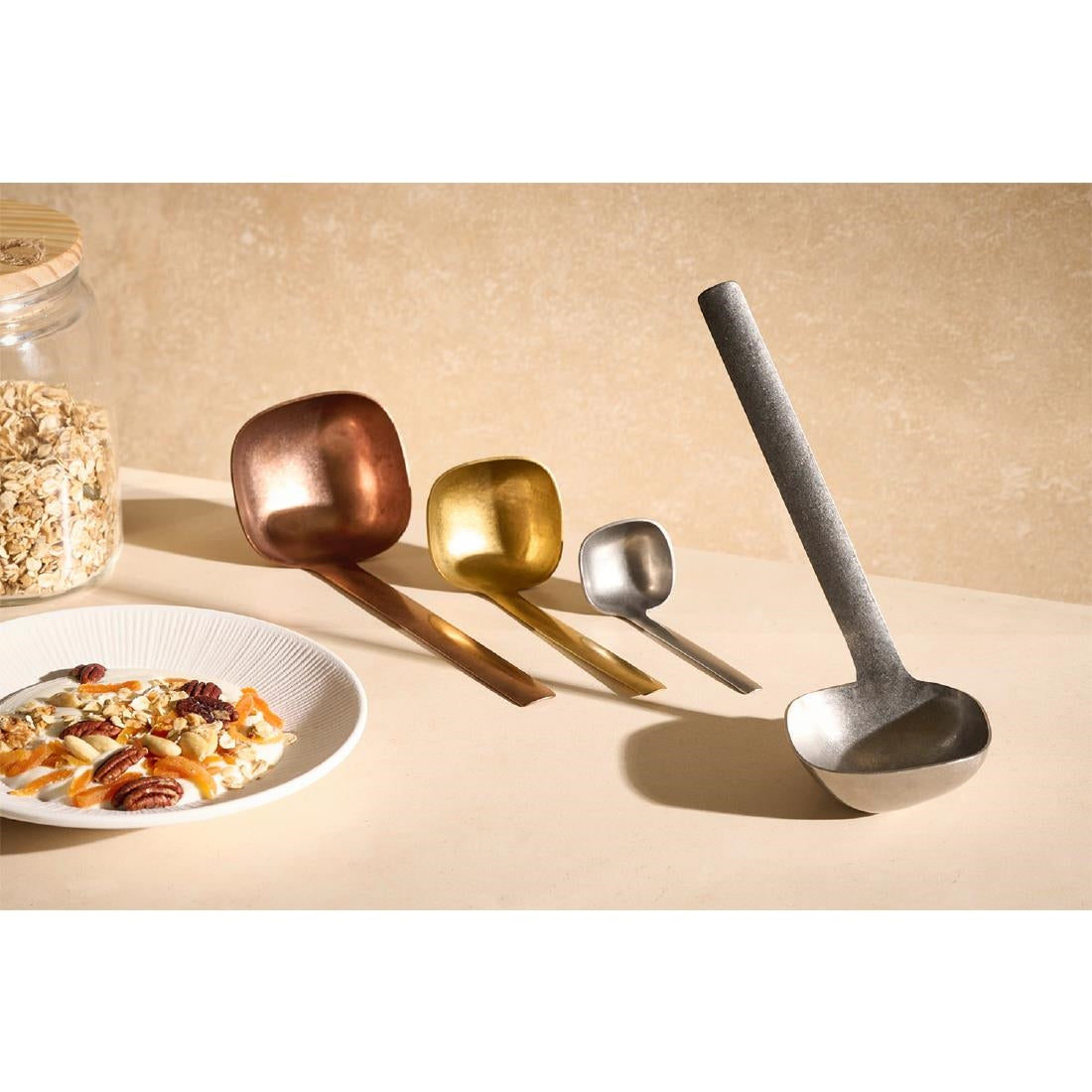 APS BULQ Vintage Look Stainless Steel Spoon 125mm