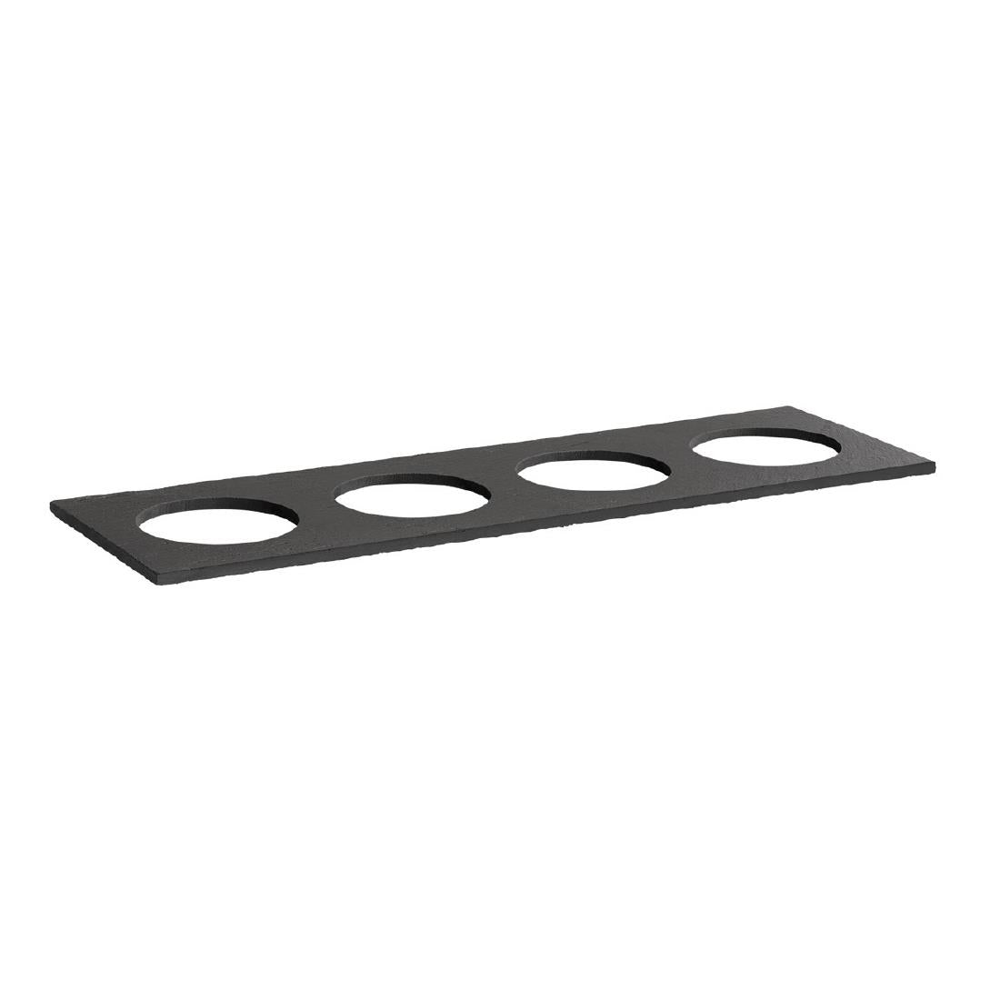 APS Natural Slate Tray Circle GN 2/4 530x162mm