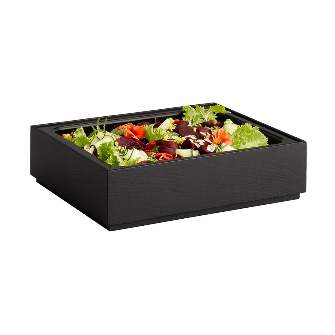 APS VALO Wooden Box Black GN 1/2 85x325x265mm
