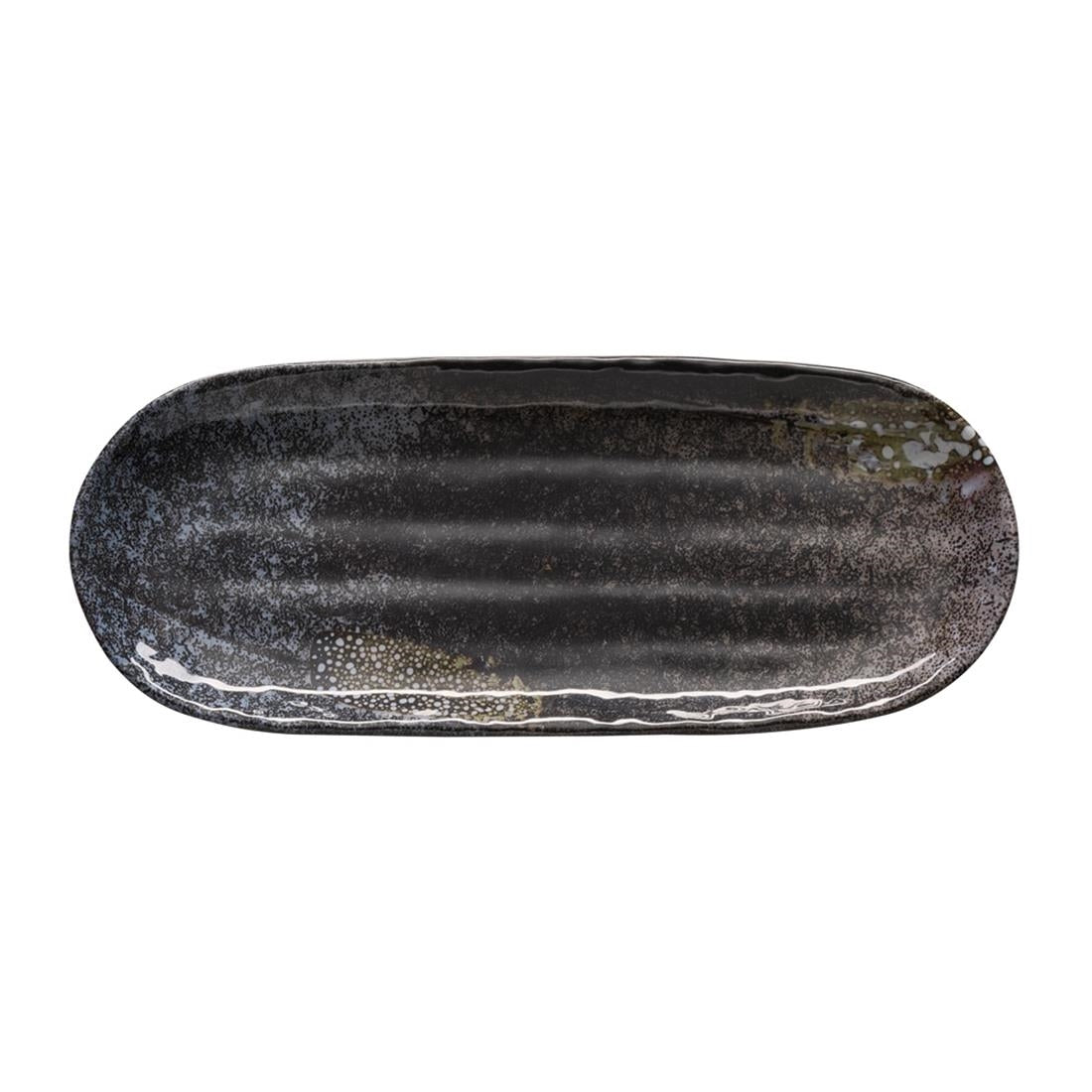 APS UMI Rectangular Tray/Sushi Board Black 285x115mm