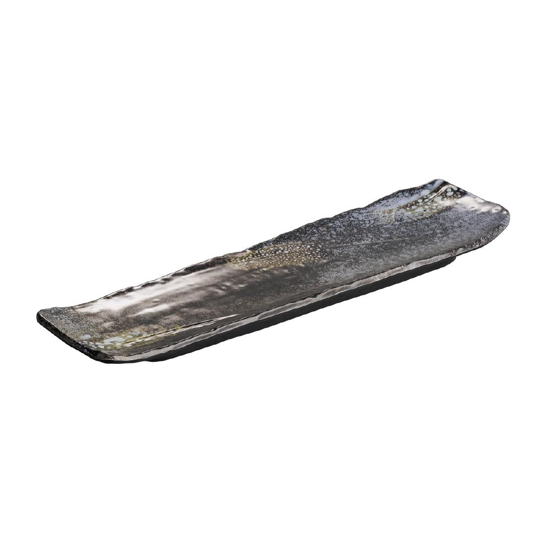 APS UMI Rectangular Tray/Sushi Board Black 350x100mm