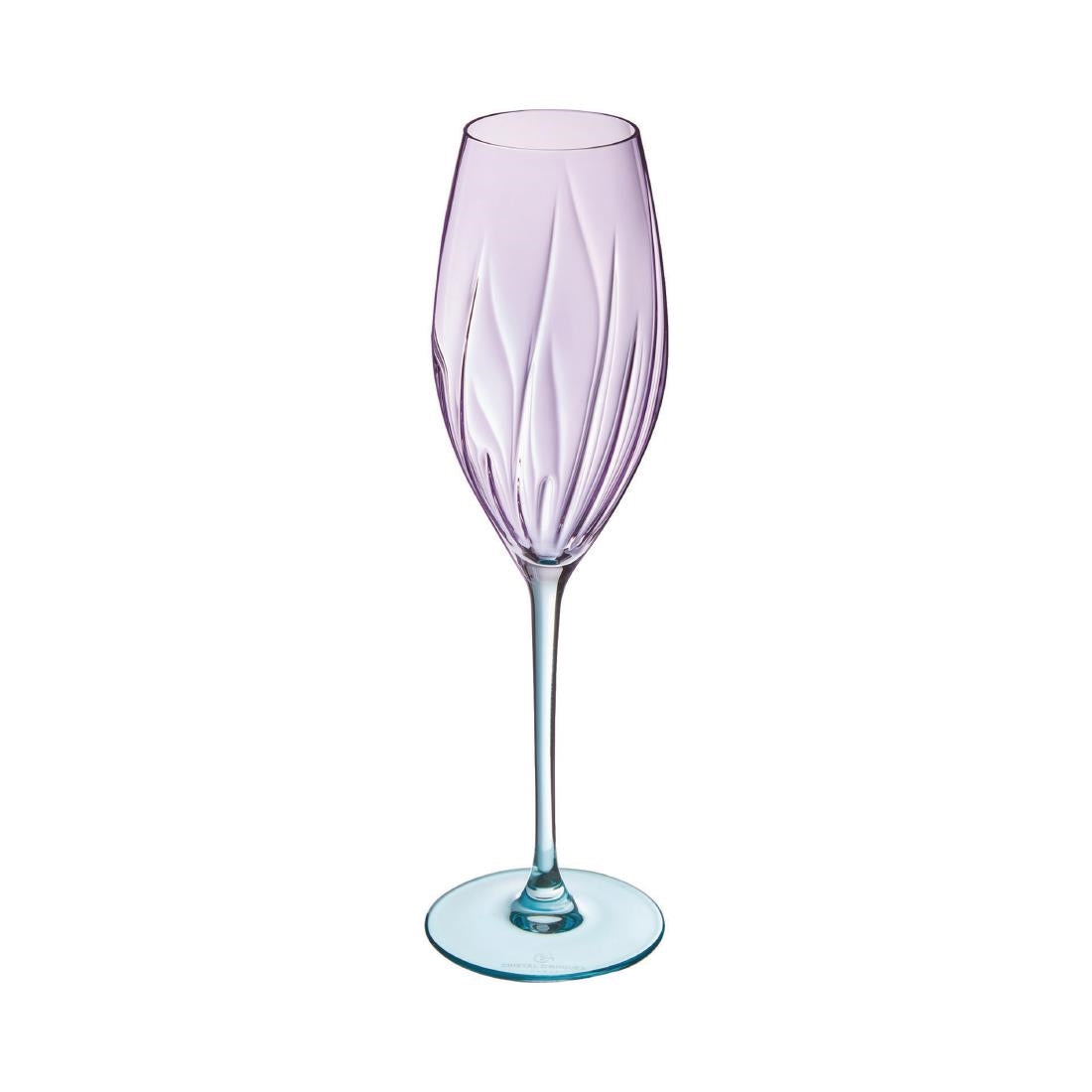 Cristal D'Arques Swirly Spring Flutes 210ml (8 Pack) | JN919 – supplier image 2