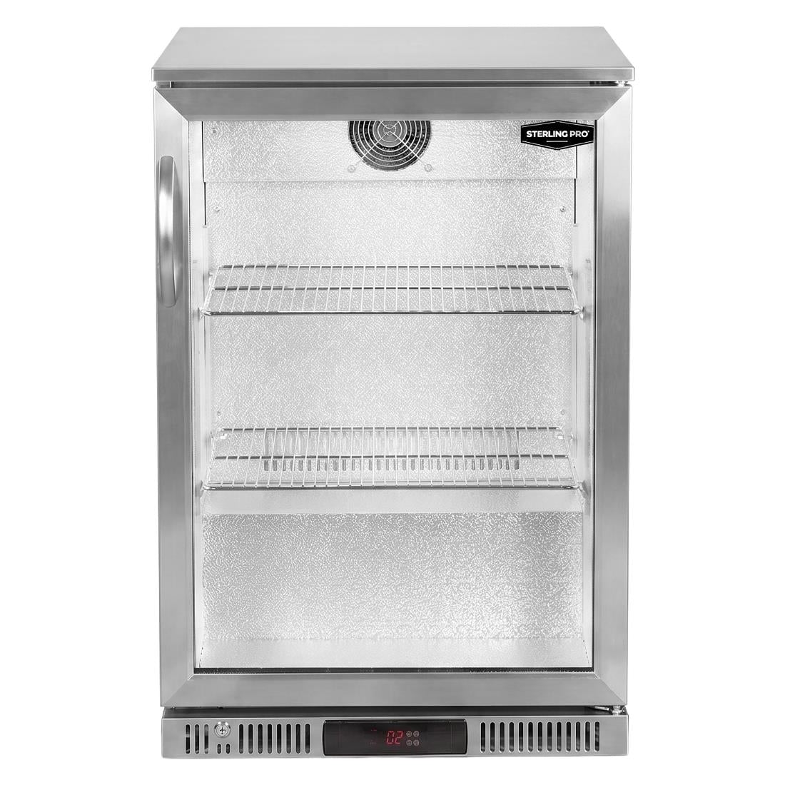 Sterling Pro Green Single Door Bottle Cooler SP1LO-OUT-STS