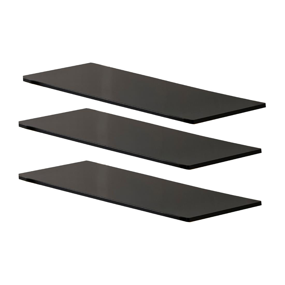 WNK Acrylic Inserts for 3-Tier Cake Stand Black (3 Pack)