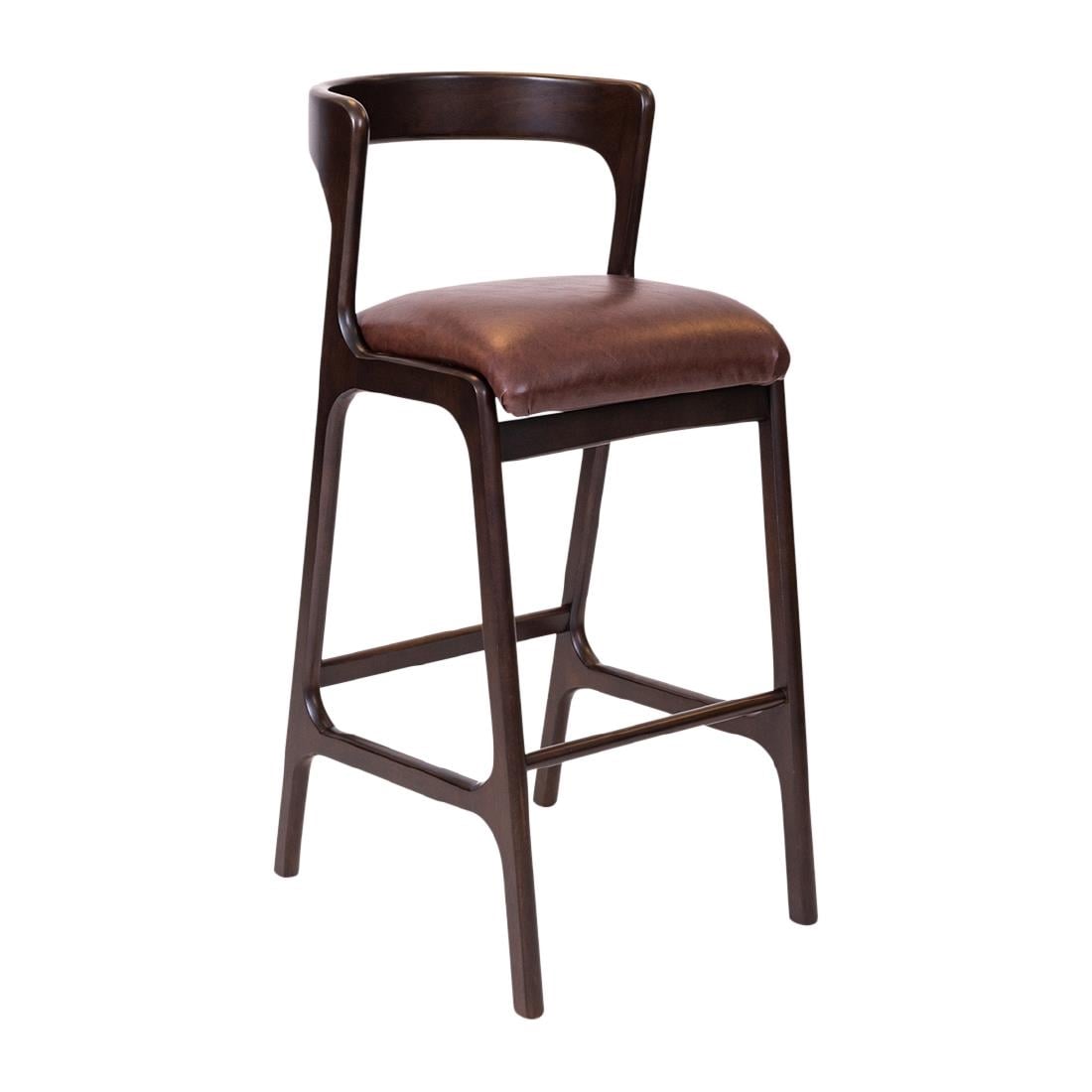 Copenhagen Bar Chair in Dark Walnut & Bison Espresso (6 Pack)