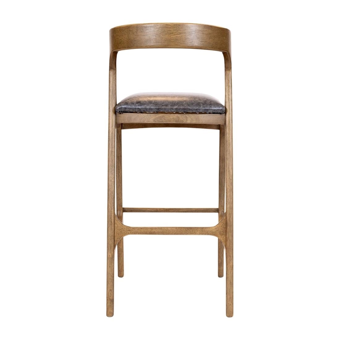 Copenhagen Bar Chair in Weathered Oak & Bison Smoke (6 Pack)