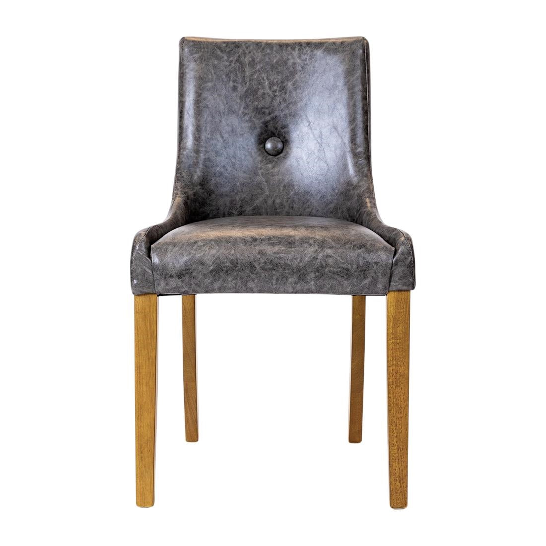 Bath Dining Chair in Weathered Oak & Bison Smoke (6 Pack)