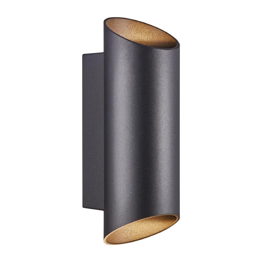 Nordlux Nico Round 22 Wall Light Black