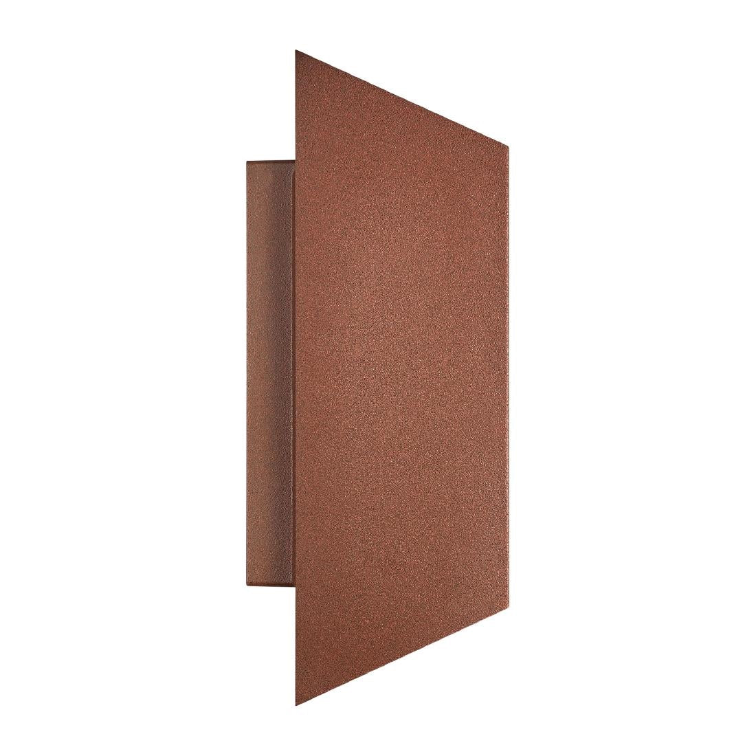 Nordlux Nico Square 22 Wall Light Rusty