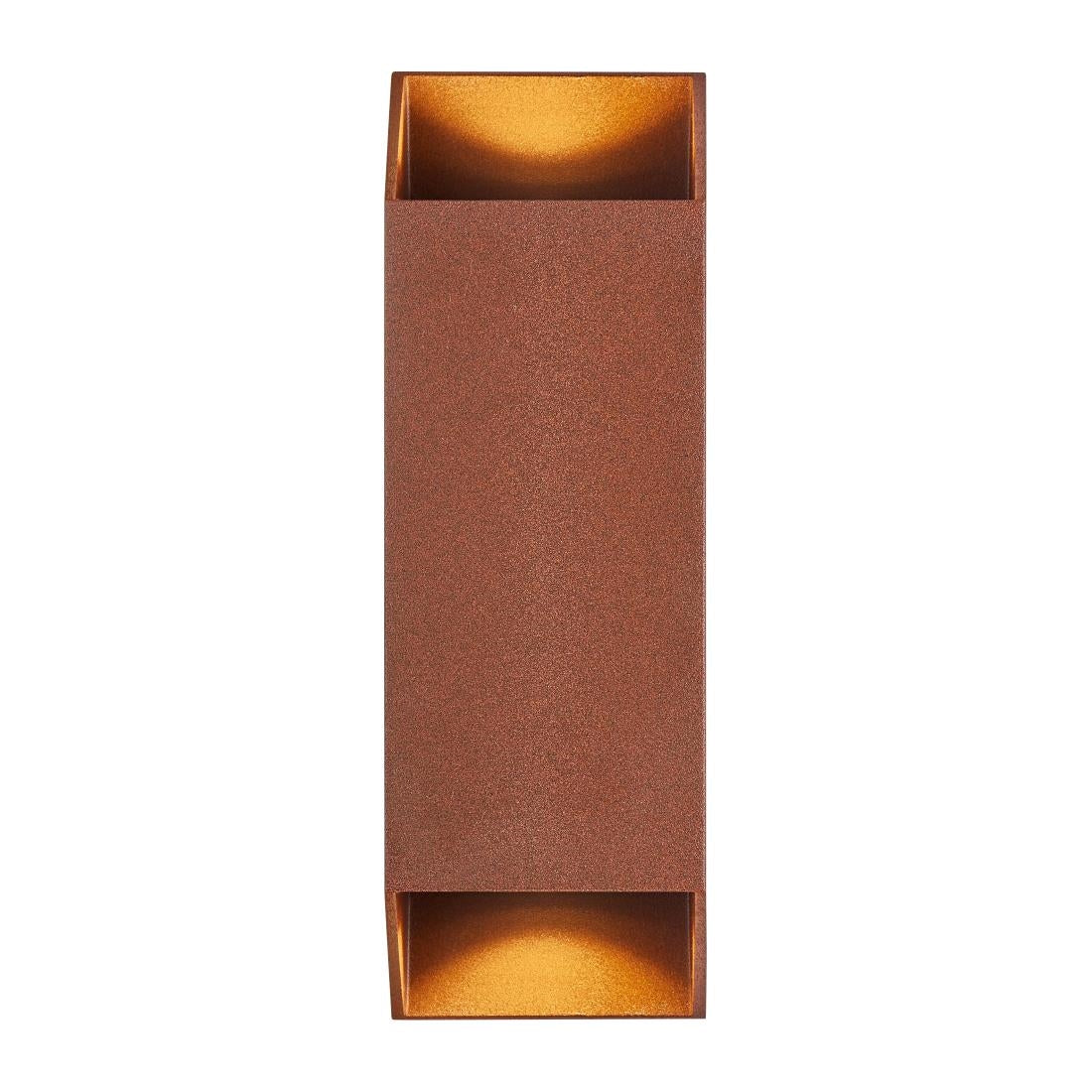 Nordlux Nico Square 22 Wall Light Rusty