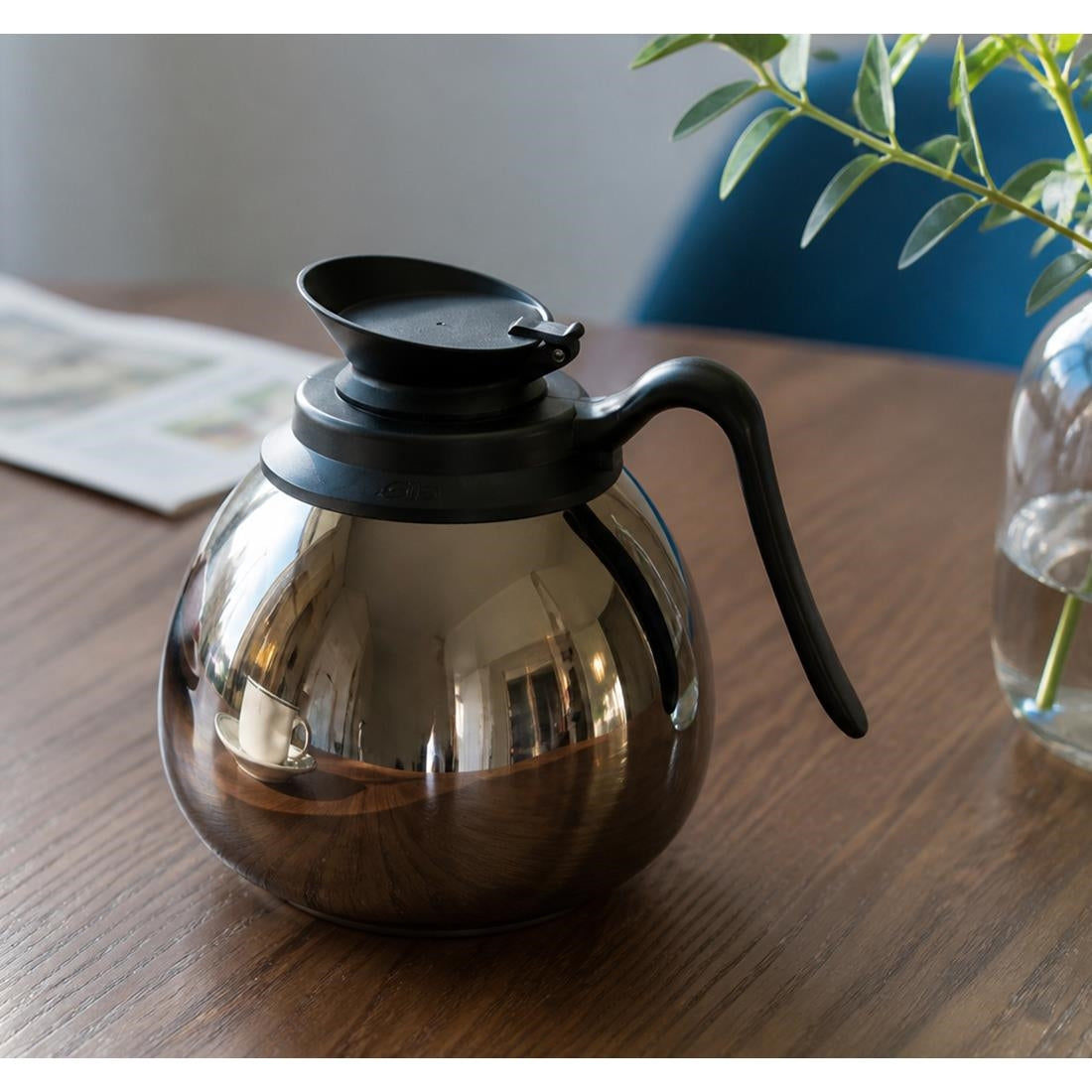 Elia Satin Stainless Steel Double Wall Decanter 1.9Ltr