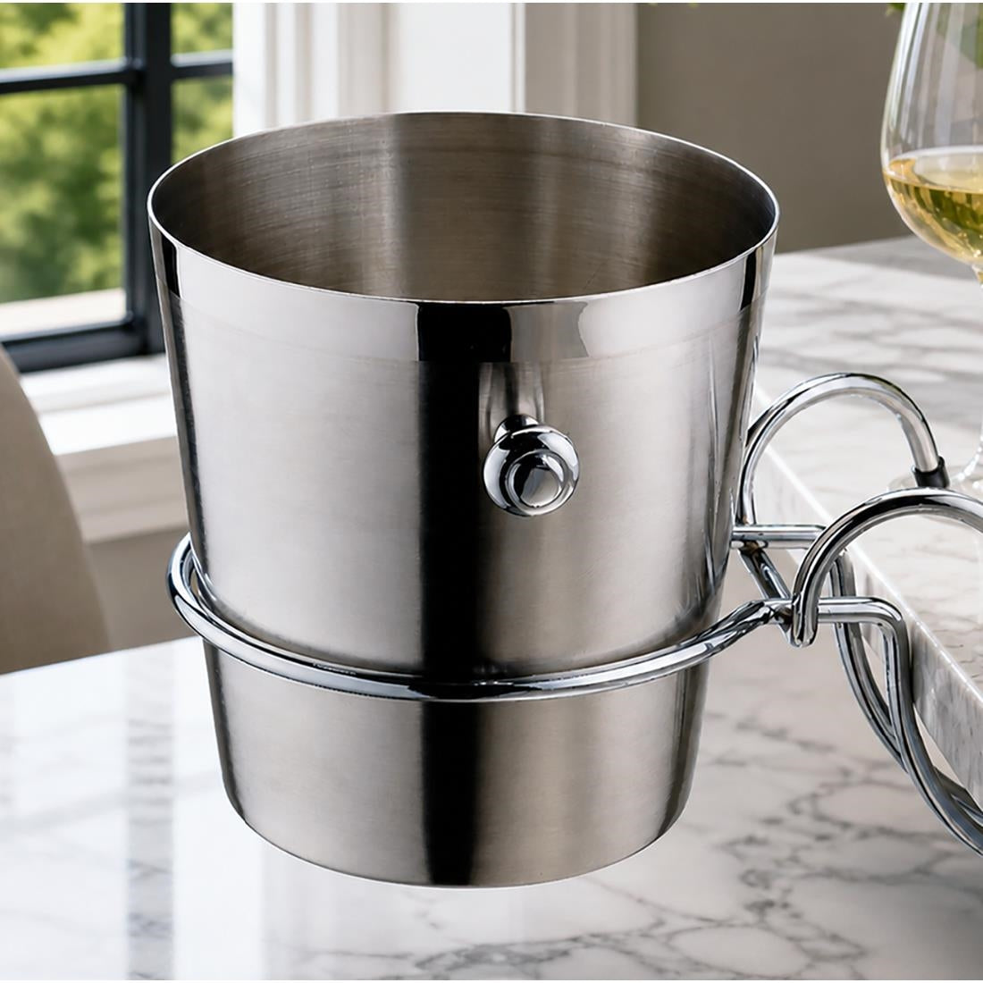 Elia Satin Stainless Steel Wine Cooler 200mm