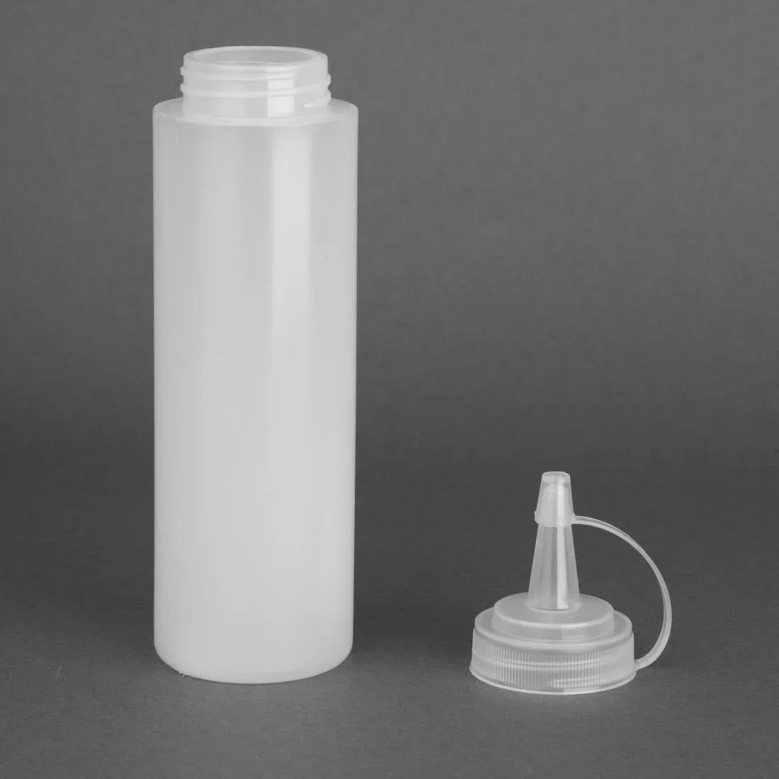 K062 Vogue Clear Squeeze Sauce Bottle 8oz - JD Catering Equipment Solutions Ltd