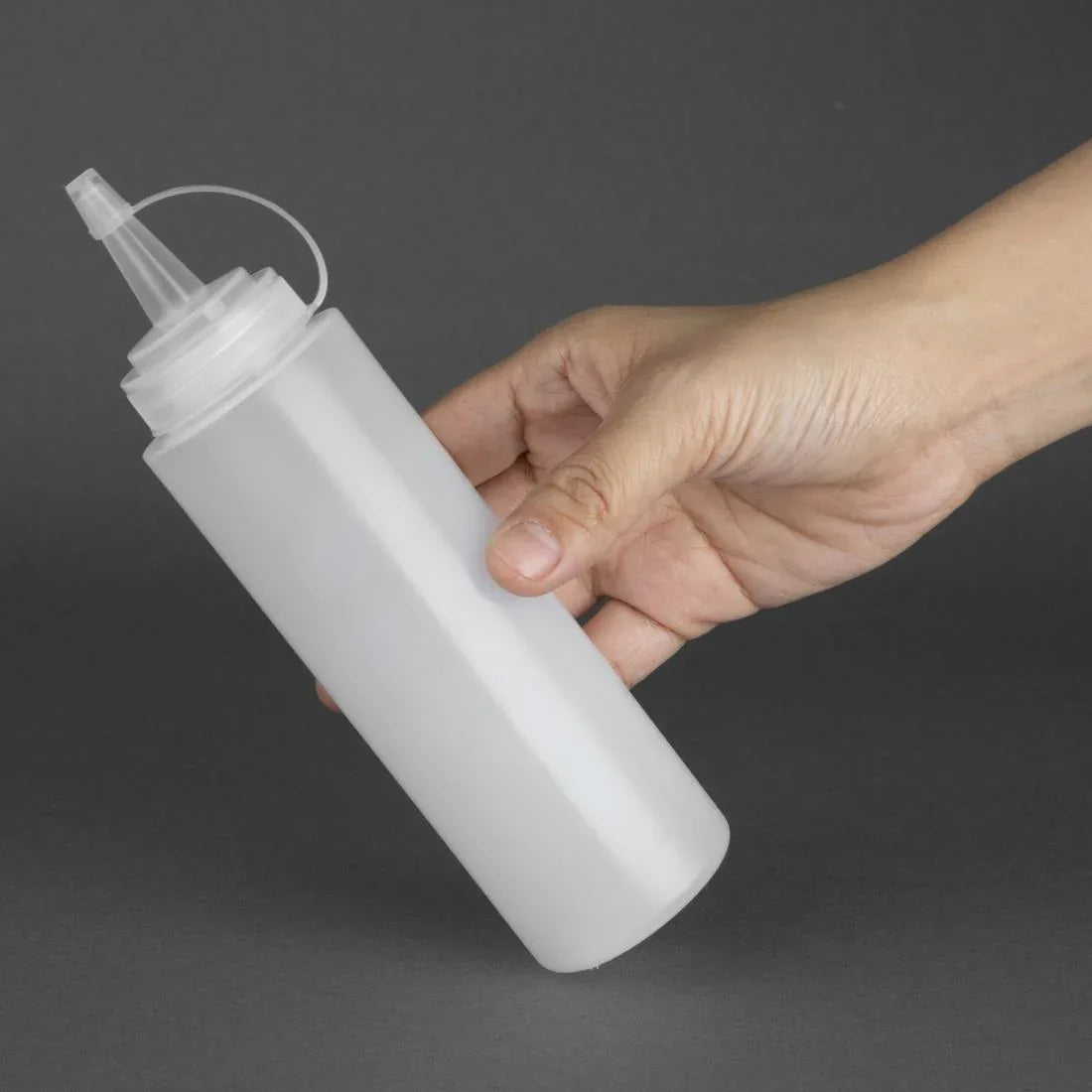 K062 Vogue Clear Squeeze Sauce Bottle 8oz - JD Catering Equipment Solutions Ltd