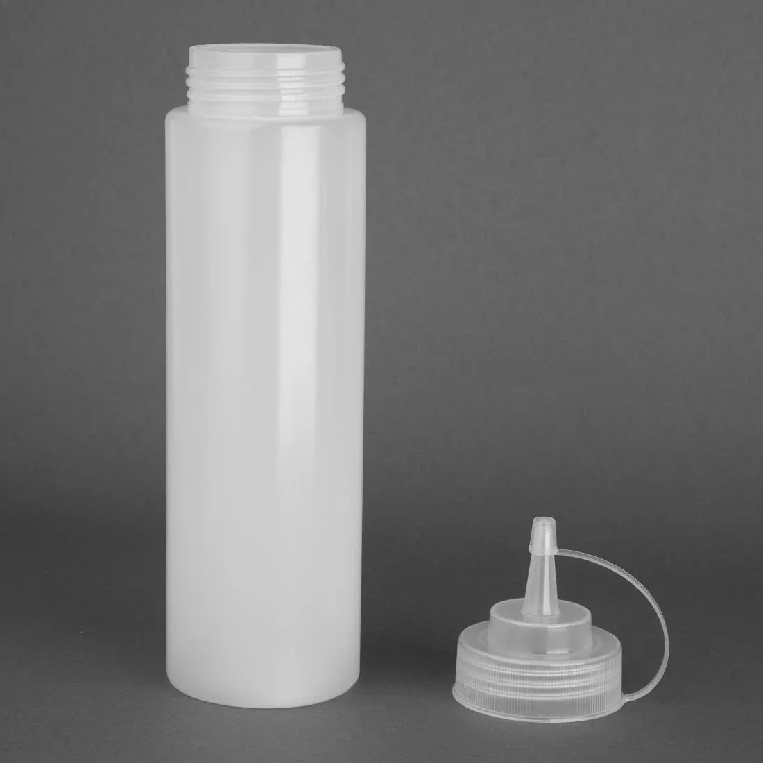 K163 Vogue Clear Squeeze Sauce Bottle 24oz - JD Catering Equipment Solutions Ltd