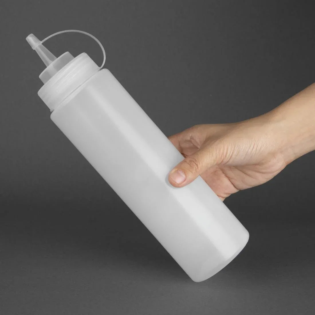 K163 Vogue Clear Squeeze Sauce Bottle 24oz - JD Catering Equipment Solutions Ltd