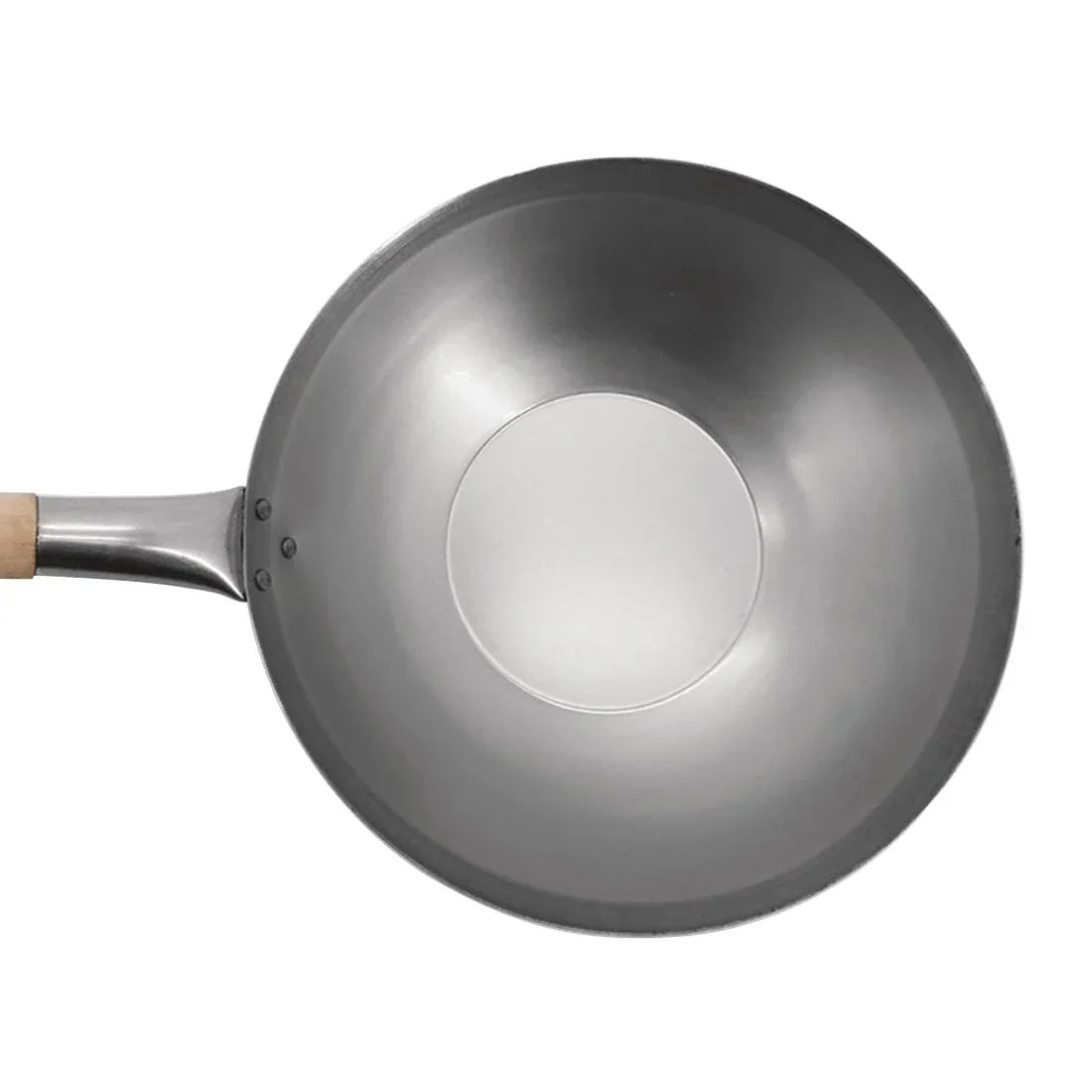 K296 Vogue Mild Steel Wok Flat Base 330mm - JD Catering Equipment Solutions Ltd