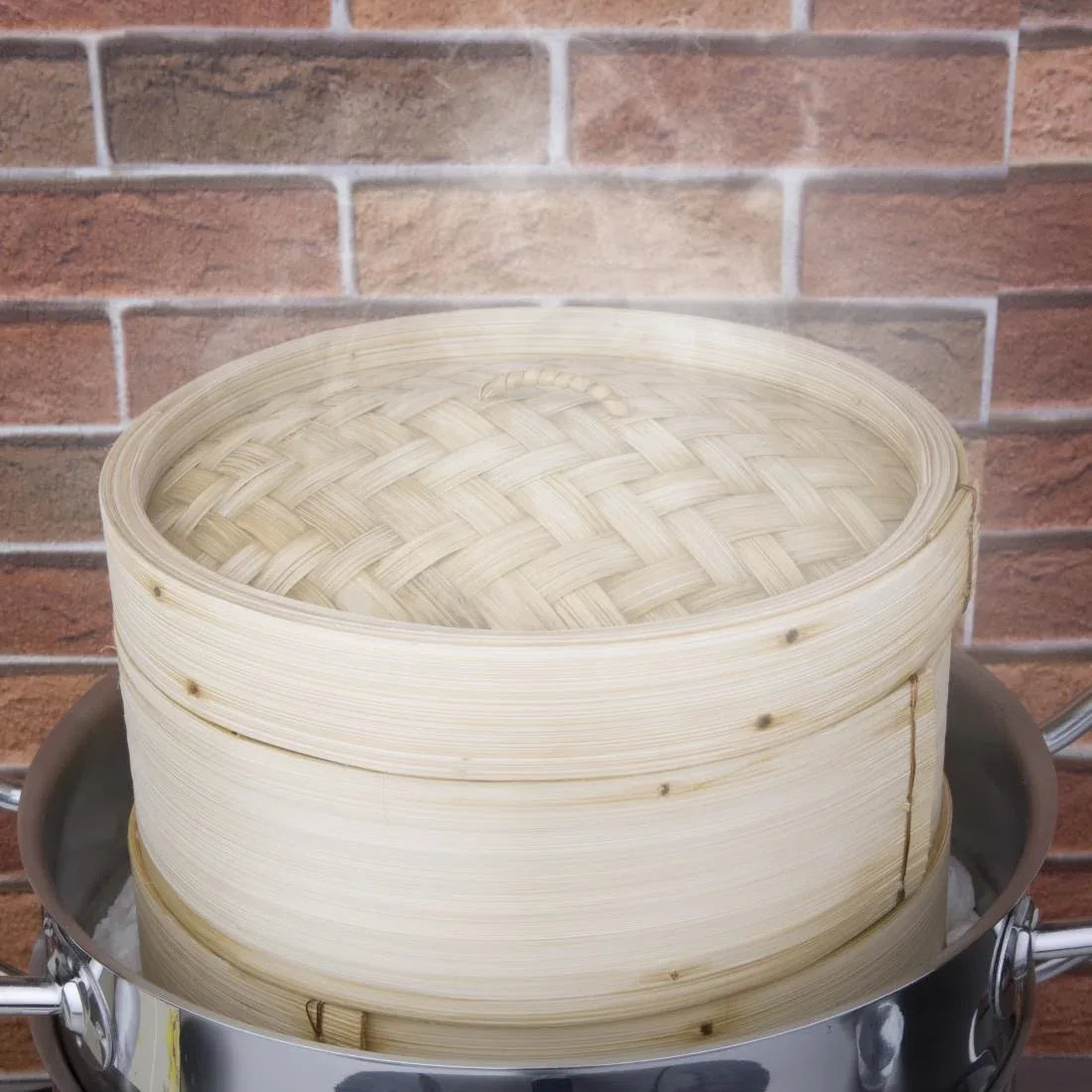 K303 Vogue Bamboo Food Steamer 203mm - JD Catering Equipment Solutions Ltd