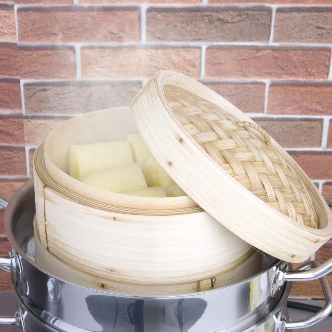 K303 Vogue Bamboo Food Steamer 203mm - JD Catering Equipment Solutions Ltd