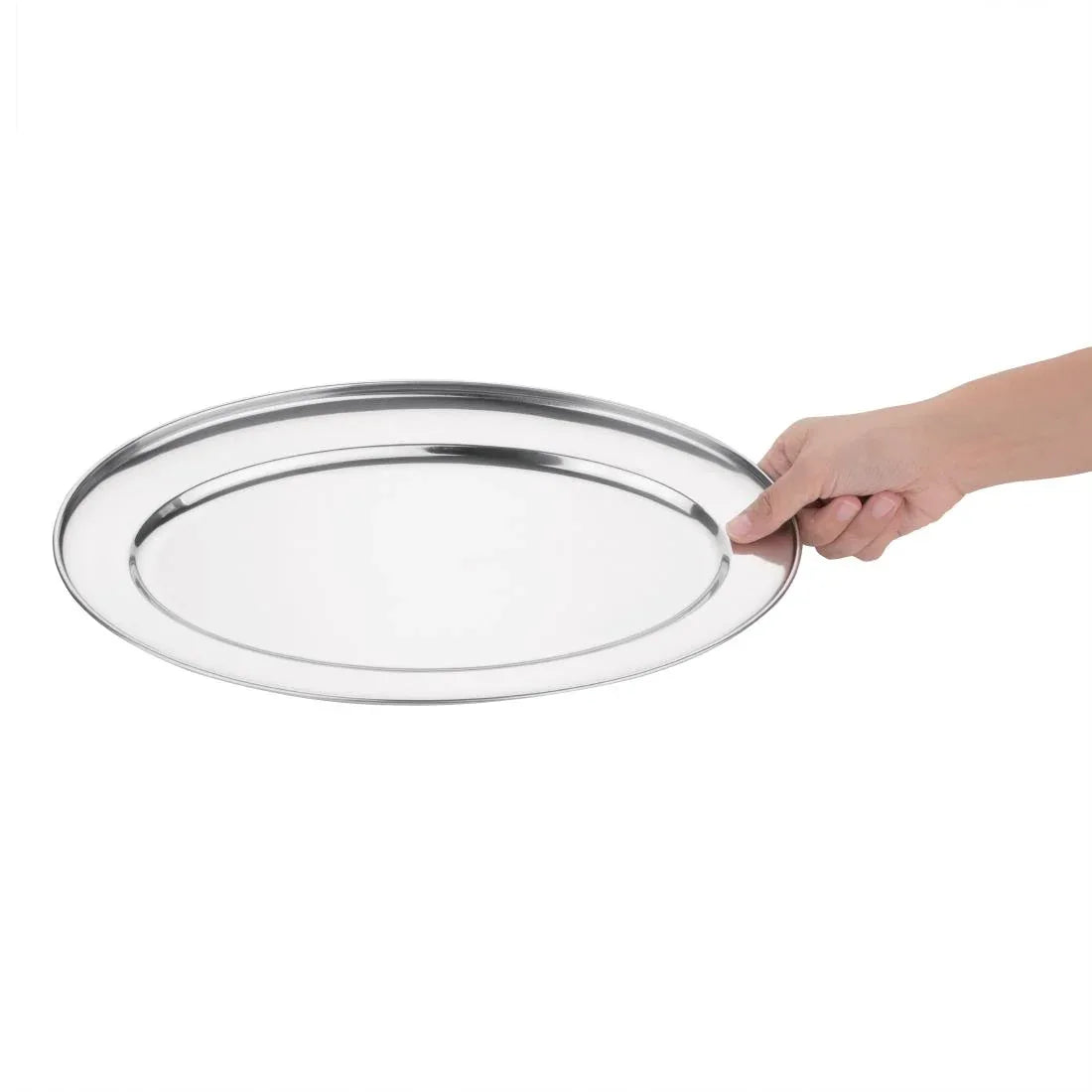 K365 Olympia Stainless Steel Oval Serving Tray 400mm K365