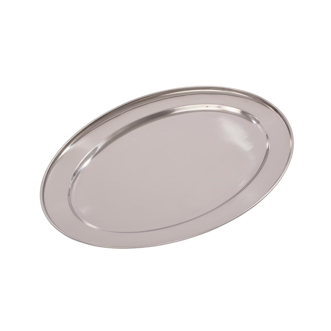 K367 Olympia Stainless Steel Oval Serving Tray 500mm K367