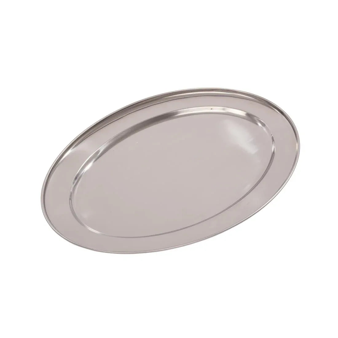 K367 Olympia Stainless Steel Oval Serving Tray 500mm K367 - JD Catering Equipment Solutions Ltd