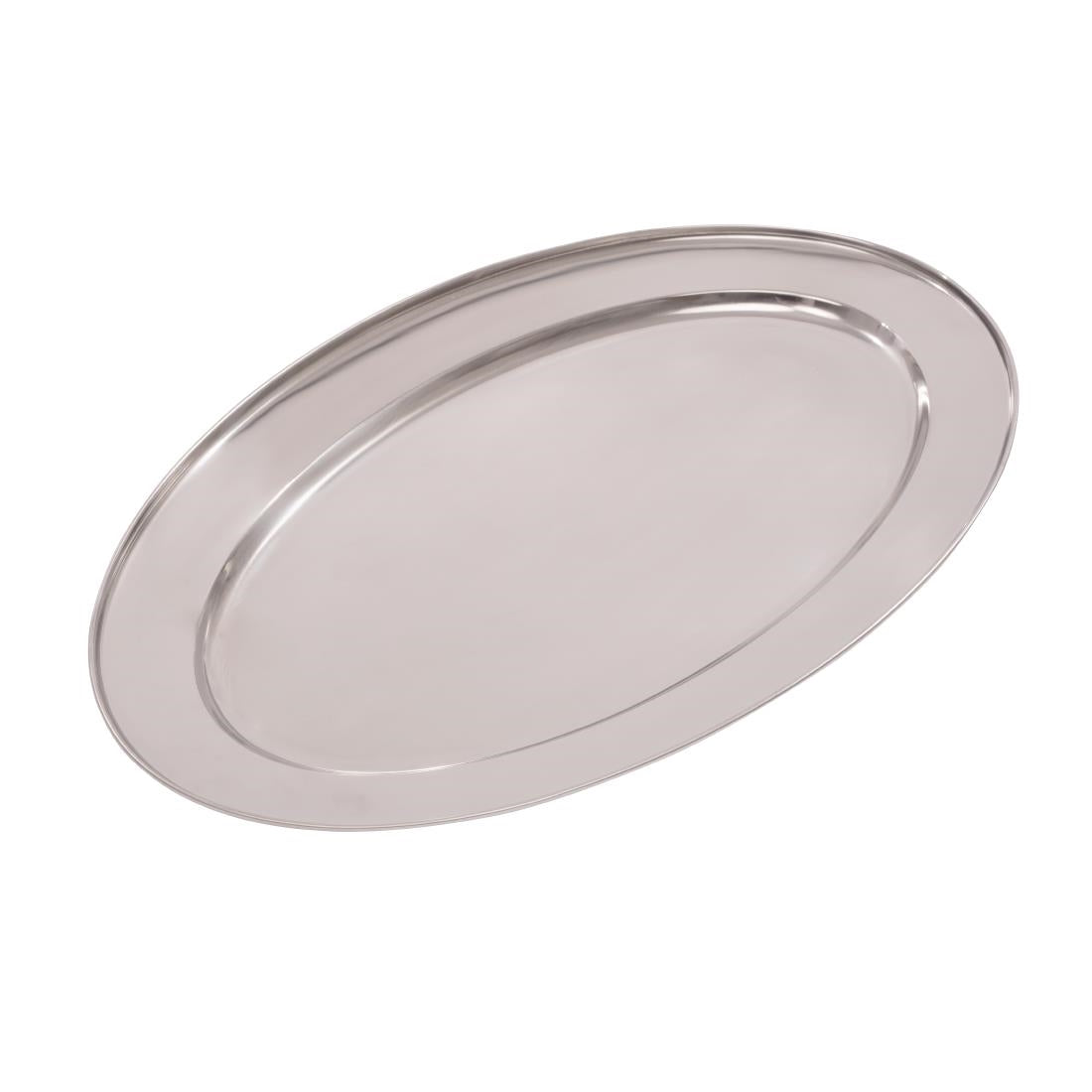 K368 Olympia Stainless Steel Oval Serving Tray 550mm K368
