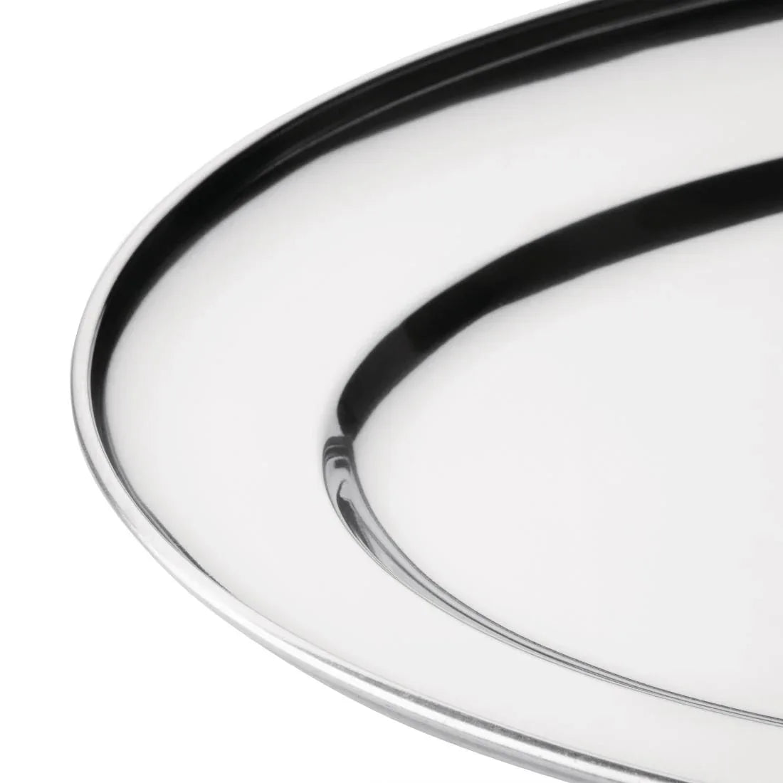 K369 Olympia Stainless Steel Oval Serving Tray 605mm K369 - JD Catering Equipment Solutions Ltd