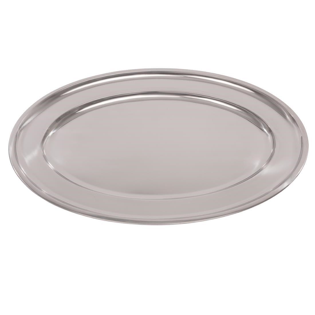 K369 Olympia Stainless Steel Oval Serving Tray 605mm K369