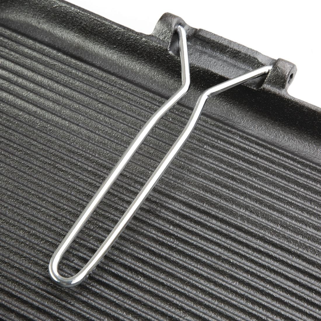 K417 Vogue Cast Iron Grill Pan - JD Catering Equipment Solutions Ltd