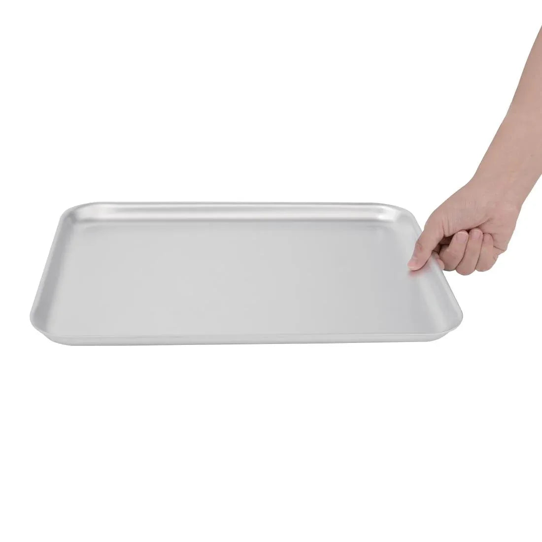 K443 Vogue Aluminium Baking Tray 370 x 265mm - JD Catering Equipment Solutions Ltd