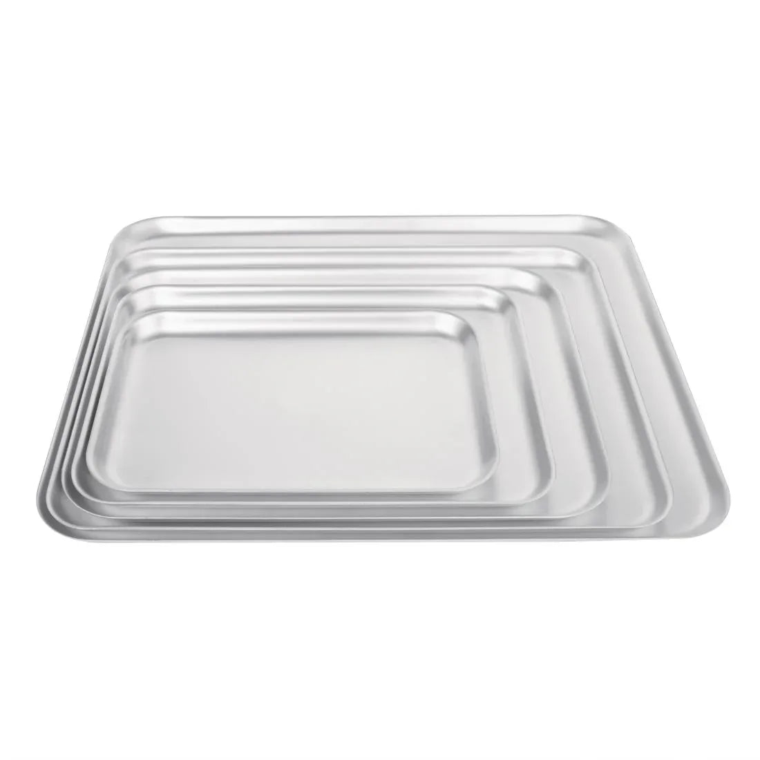 K443 Vogue Aluminium Baking Tray 370 x 265mm - JD Catering Equipment Solutions Ltd