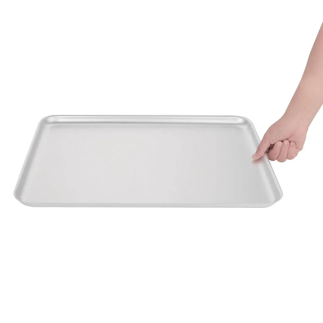 K445 Vogue Aluminium Baking Tray 476 x 355mm - JD Catering Equipment Solutions Ltd
