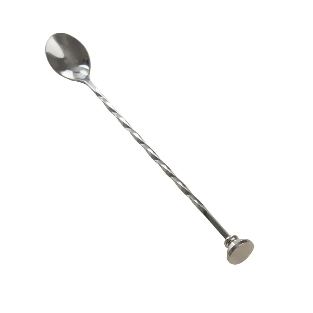K474 Olympia Twisted Bar Spoon with Disc End - JD Catering Equipment Solutions Ltd