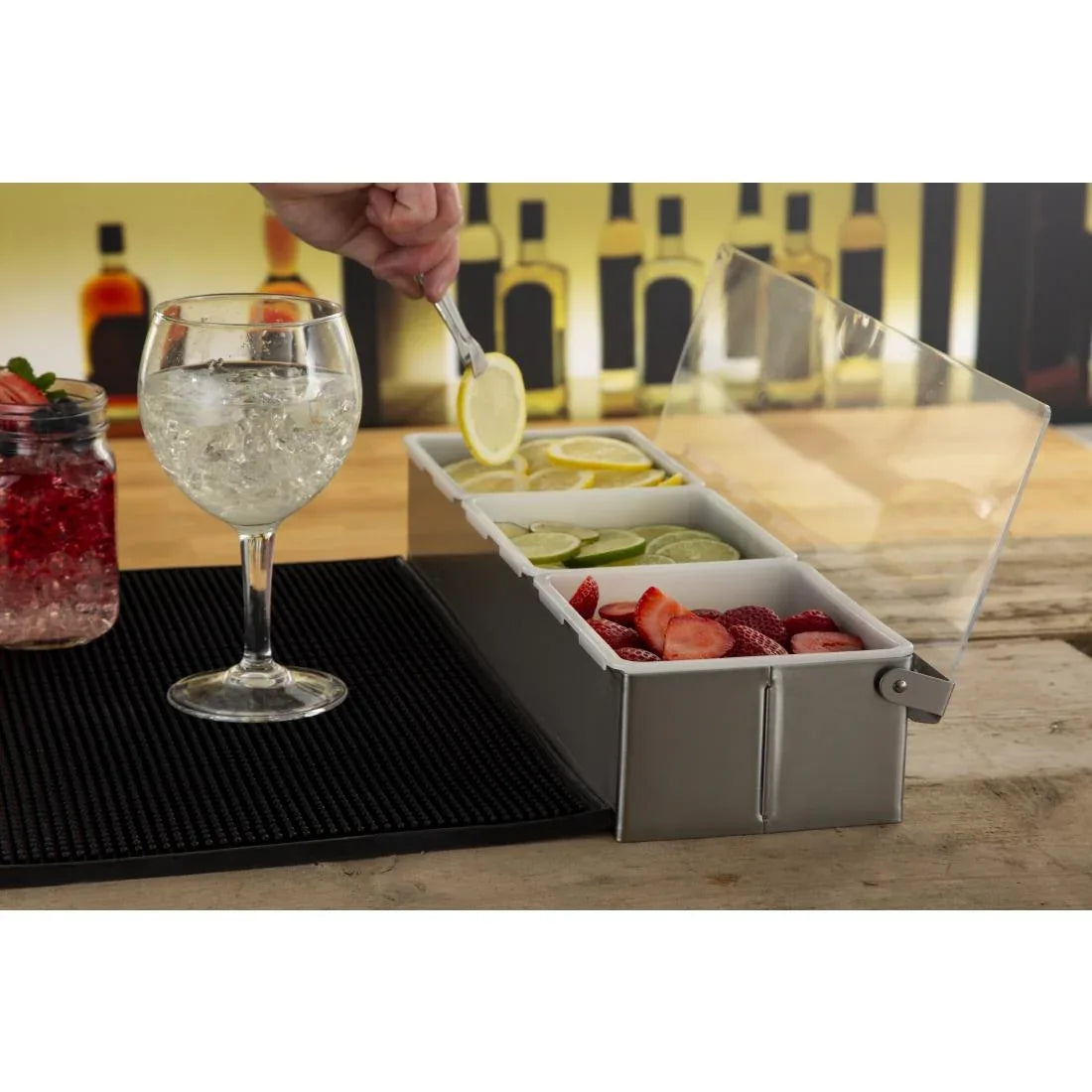 K490 Olympia Condiment Dispenser 3 x 2 Pint - JD Catering Equipment Solutions Ltd