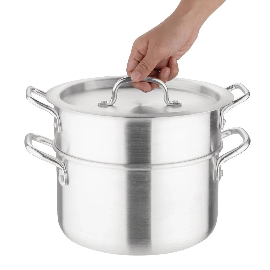 K643 Vogue Aluminium Double Boiler Pan 4Ltr K643 - JD Catering Equipment Solutions Ltd