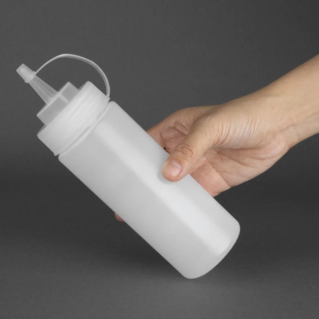 K657 Vogue Clear Squeeze Sauce Bottle 12oz - JD Catering Equipment Solutions Ltd