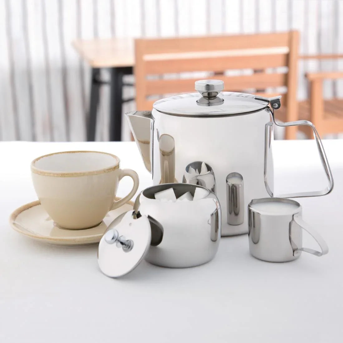 K680 Olympia Concorde Stainless Steel Teapot - JD Catering Equipment Solutions Ltd