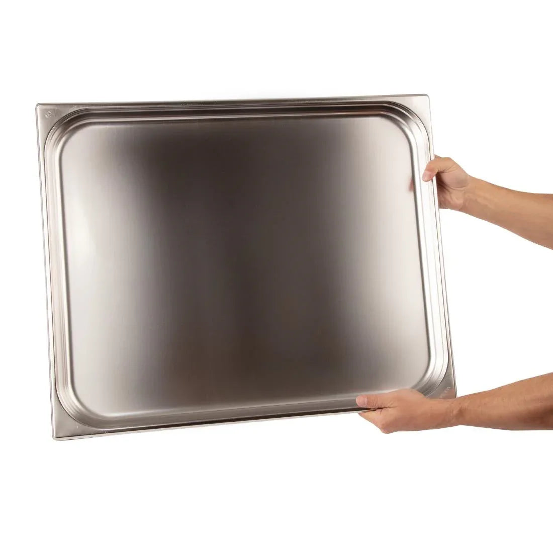 K801 Vogue Stainless Steel 2/1 Gastronorm Pan 40mm - JD Catering Equipment Solutions Ltd